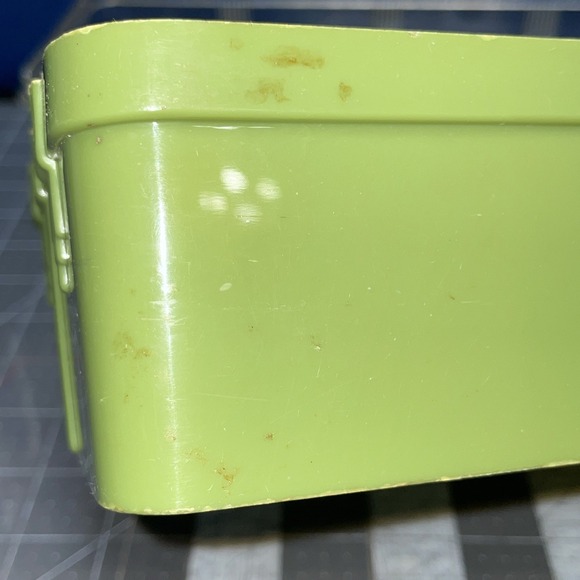 1950s Green Plastic Bread Box Retro Unbranded 11 1/2" X 5" - Picture 9 of 9
